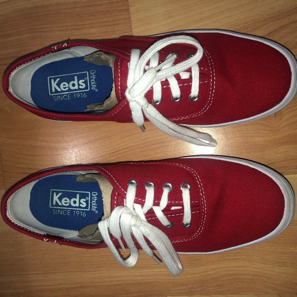 Keds Champion red canvas sneakers